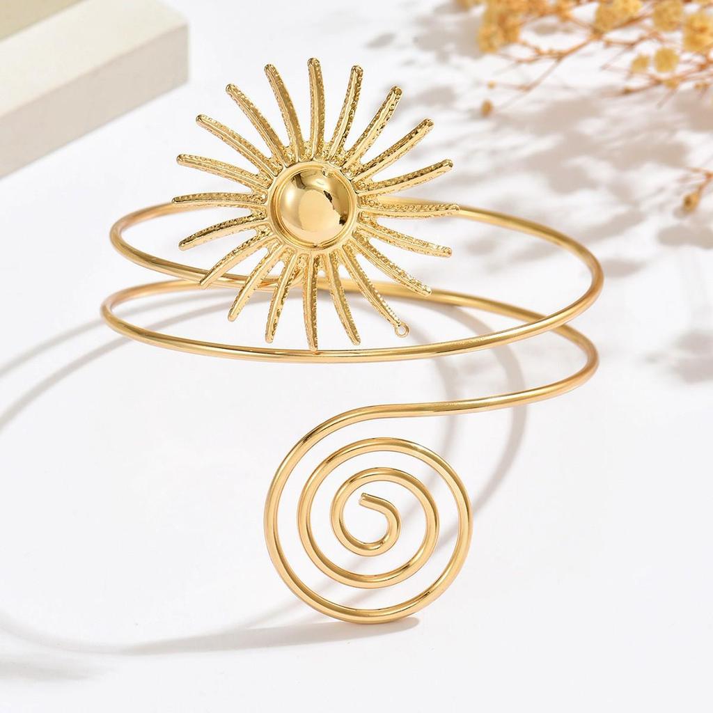 European-American Style Open Armlet: Trendy, Unique, and Elegant Cold-Style Bracelet.