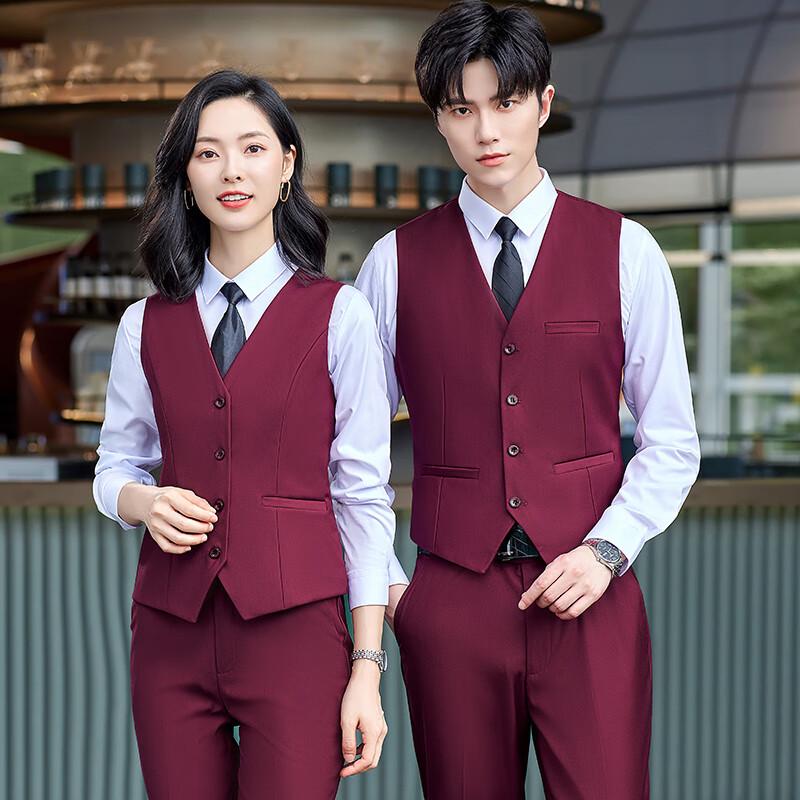 Tluoman Unisex Slim Fit Business Suit Vest