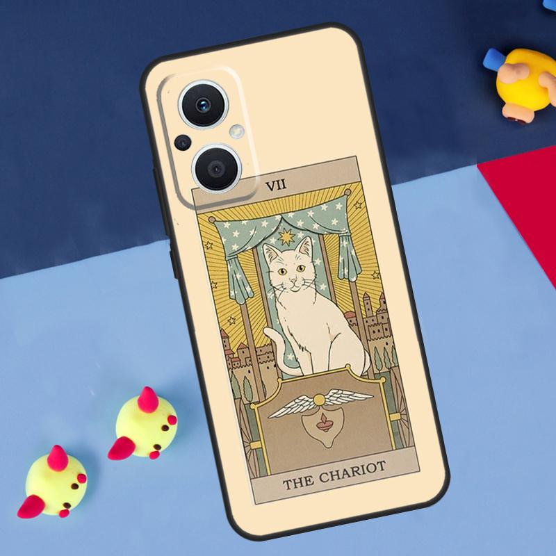 Der Kaiser Tarot Katzenkunst Druck Für OPPO Reno 14F 13F 12F 11F 10 11 12 13 14 Pro 8T 7 8 Lite OPPO Find X6 X5 X8 X9 Pro Hülle