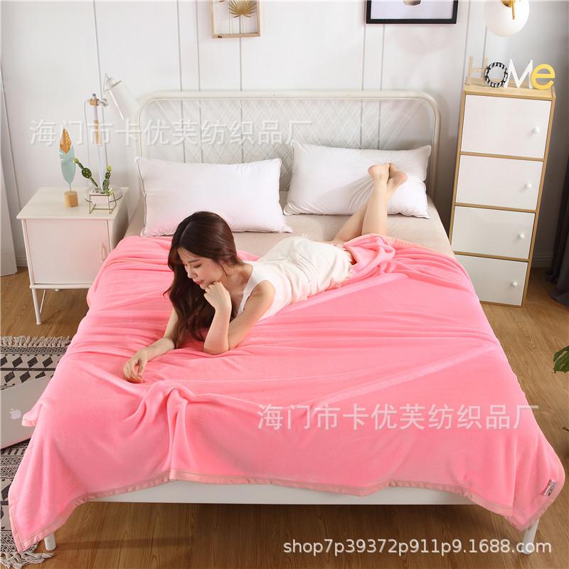 Feste Decke Mode Korallenvlies Haushalt Büro Nickerchen Tragbar Bequem Hautfreundlich Warm Bettwäsche Luxus Waschbar Zuhause