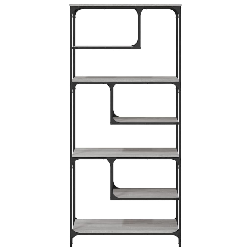 Bookshelf Gray Sonoma 81 x 36 x 176 cm Particleboard