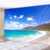 Krásná pláž Přírodní scenérie Tisk vzoru Gobelín Domácí ložnice Obývací pokoj Nástěnná dekorace Pozadí Látková gobelín