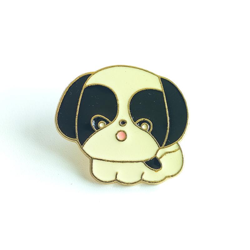 Cute Cartoon Metal Brooch - Trendy Fashion Accessory