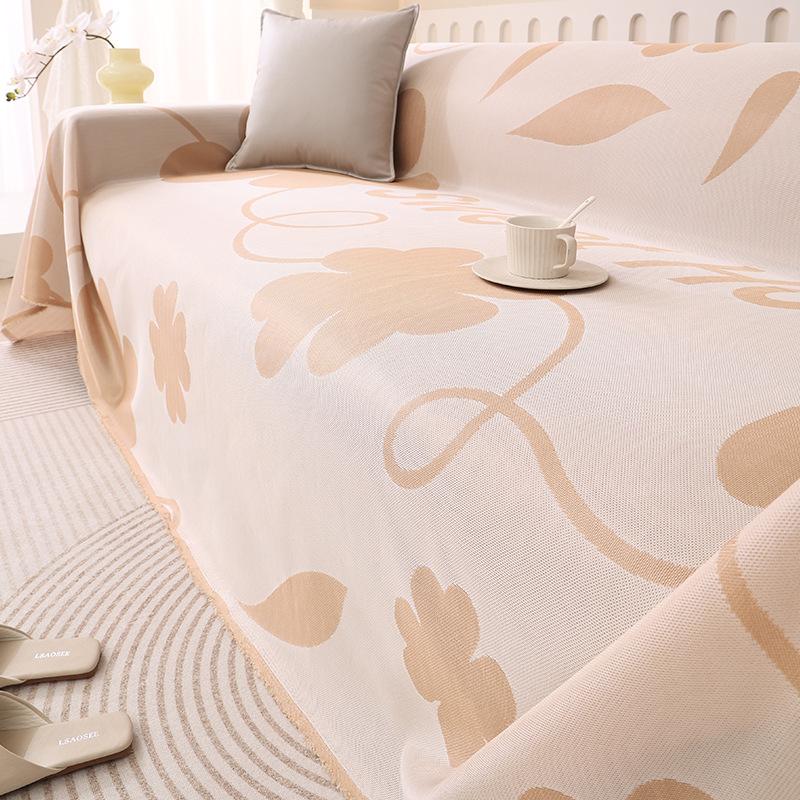 Summer Cool Sofa Cover Cloth Full-Cover Sofa Cushion Cover Towel Anti-Scratching Summer Sleeping Mat Cushion
