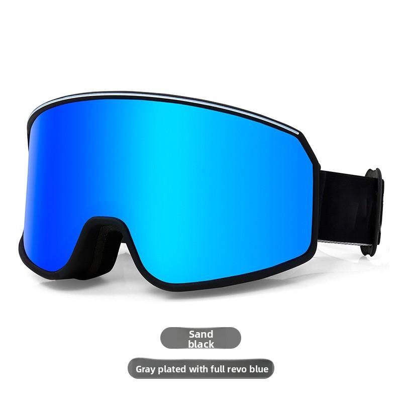 Anti-snow Blindness Snowboard Goggles Anti-fog Card Myopia Ball Lens Large Field of View Ski Goggles