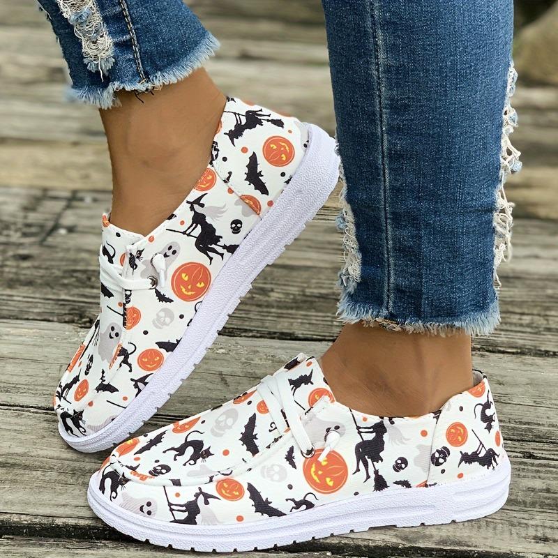 Women's Canvas Shoes with Fabric Upper and Lining, TPU Sole - Versatile Design, Canvas Shoes