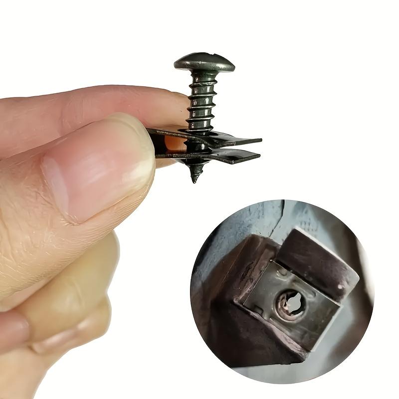 20Pcs U-Shaped Gasket Self-Tapping Screws | Metal Fasteners for Car Interior Modification | Clamp Metal Mudguards & Bumpers