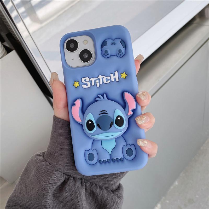 

Мультяшный чехол-подставка Stitch для iPhone 14/13/12/11 и 16/15 PROMAX - Защита от падений 12 Pro