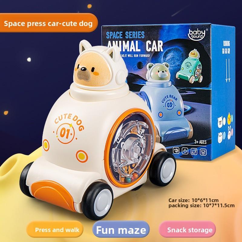 Dog Rabbit Animal Themed Inertia Toy Car For Kids With Press And Glide Play For Children Ages 3 To 6
