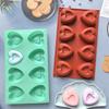 Mini 8 Cavity Heart Doughnut Silicone Mousse Cake Mold 3D Muffin Cake Baking Tools Decorating Valentine'S Day Gift
