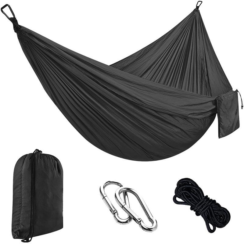 Portable Nylon Parachute Camping Hammock Swing Chair (Single/Double)