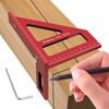 Aluminum Alloy Triangle Ruler with Angle Finder and Scriber