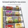 Snack & Beverage Display Rack for Convenience Stores - Multi-Layer Shelf for Checkout Counter