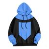 Adult Color-blocking Print Pullover Sweatshirt Top
