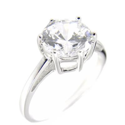 Solitär Silber Ø 8 mm