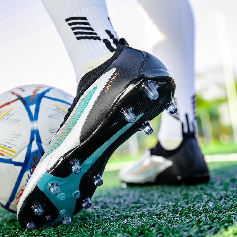 Low-cut football shoes with long studs for adults, men and women, sports anti-skid wear-resistant competition training shoes