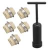 5Pcs G9 Ceramic Lamp Holder Temperature Resistance Zinc Alloy Ring Light Bulb Base Socket with