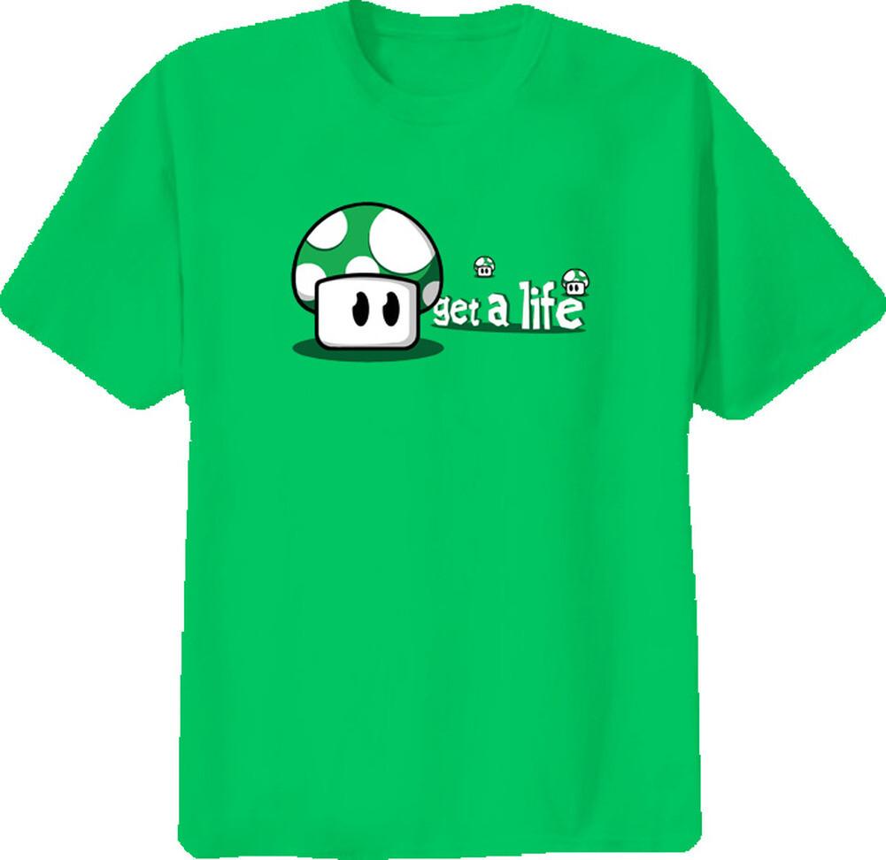 Get A Life Funny Super Mario T Shirt S