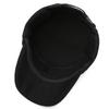Wool felt flat top hat winter old man thickened ear protection military hat five star hat outdoor cap