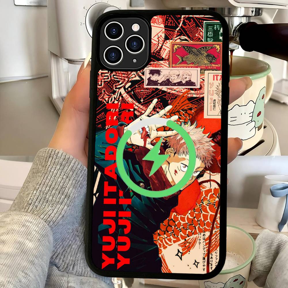 Supernatural Anime Jujutsu Kaisen For Magsafe Case For IPhone 17 16 Pro Max 15 14 Plus 13 12 11 Wireless Charging Phone Cover