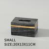 Nordic Modern Natural Marble Tissue Box Rectangular Light Luxury Paper Box Home Hotel Model Room Ornaments Creative Crafts