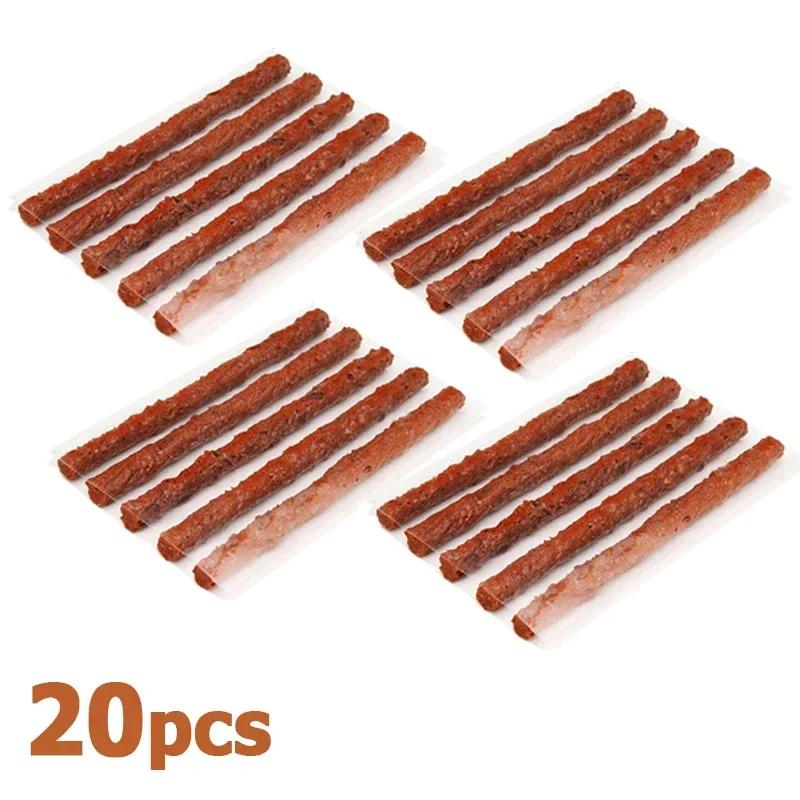 5/40pcs Tire Repair Strips Car Motorcycle Bike Tyre Puncture Repairing Stiring Glue Rubber Strips Tools Plug Car Accessories