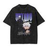 Anime Jujutsu Kaisen Gojo Satoru Geto Suguru Grafik T-Shirt Herren Manga Vintage T-Shirts Baumwolle Gewaschenes T-Shirt Harajuku Herren T-Shirt