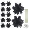 Handmade Artificial Christmas Flowers Shiny DIY Simulated Christmas Flower Multi-color Christmas Tree Accessories Event Layout