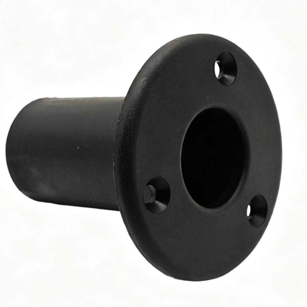 Pontoon Ladder Insert Plugs Removable Pontoon Ladder Insert Cup for Ship Ladder Accessories Black 1 1 4 Inch