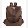 Backpack Women's New Trendy Oxford Cloth Small Backpack Women's Nylon Diamond Grid Car Stitching Fashionable Backpack