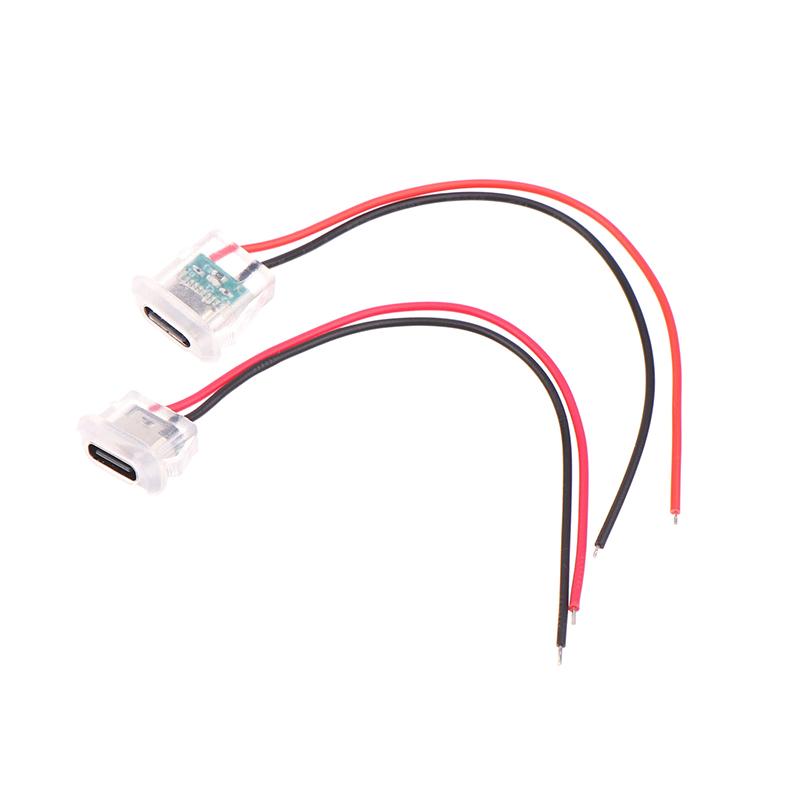 2Pin Usb Type C Input Type Charging Socket With Led Lights Plate Waterproof