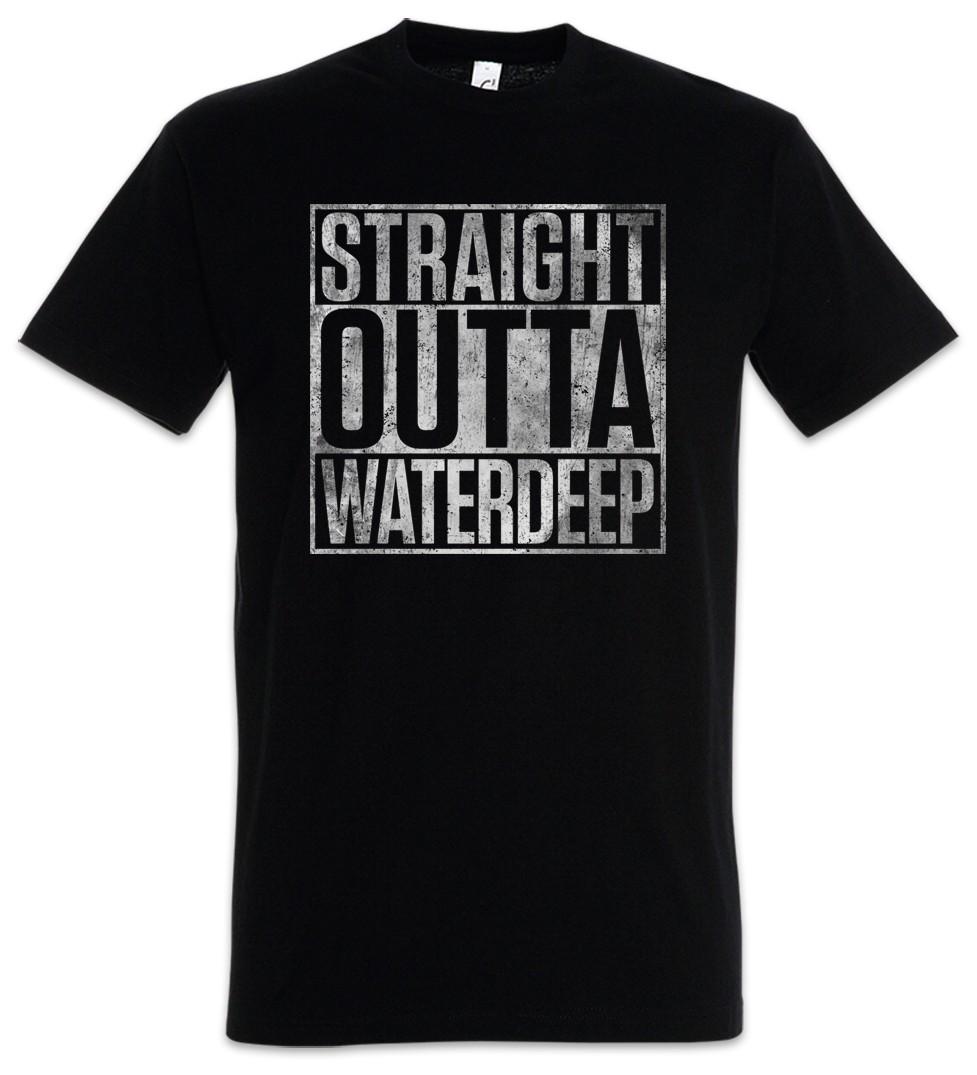 Straight Outta Waterdeep Mens T-Shirt Mens Womens Tees Top Eye Of The Fun PC Gamer Beholder Gaming S