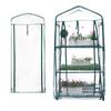 2-4 Etagen Haushalts Garten Gewächshaus Blumenständer Abdeckung PVC Wasserdicht Haus Blumentopf Zeltabdeckungen mit Reißverschlusstür, ohne Regale