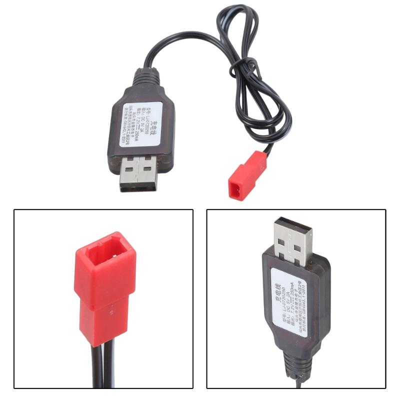 JST Plug Lithium Battery Charger Wire 7.2V Charging Cable Cord for Electric Toy Robot Remote Controlled Car 50cm