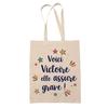 Tote Bag - PLANETEE - Tote Bag "Victoire She's Awesome!" » - Jute - Printed Slogan - Eco-responsible