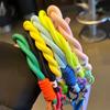 Cute Mobile Phone Lanyard Hanging Decoration Can Be Carried Twist Rope Anti-loss Pendant Fashion Strong Wrist Short Straps Band