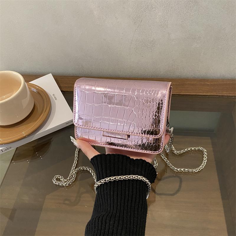 Women'S Rhombus Chain Small Square Bag High-End Fashion Shoulder Messenger Versatile Elegant Trendy Mini Bag