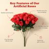 10/20Pcs 30cm Rose Artificial Flowers Bouquet Silk Fake Flower for Home Decor Wedding Party Decoration Valentine's Day Ornament