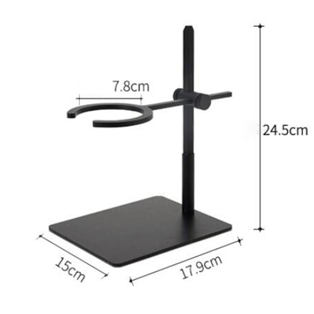 Pour Over Coffee Stand Coffee Dripper Filter Stand Retro Hand-Brewed Coffee Stand Household Drip Filter Stand Wooden Base Adjust