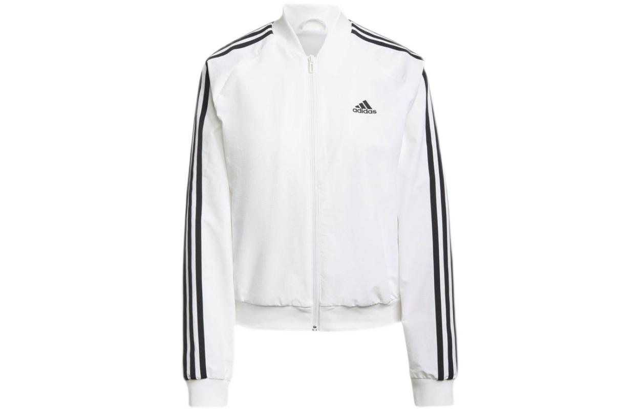 Adidas Jackets Women s White Stand Collar Moderate Other H10180