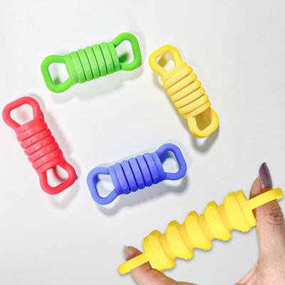4/8/12Pcs Silicone Stretching Fidget Toy Anxiety Stress Relief Push-pull Sensory Toy Portable Travel Kids