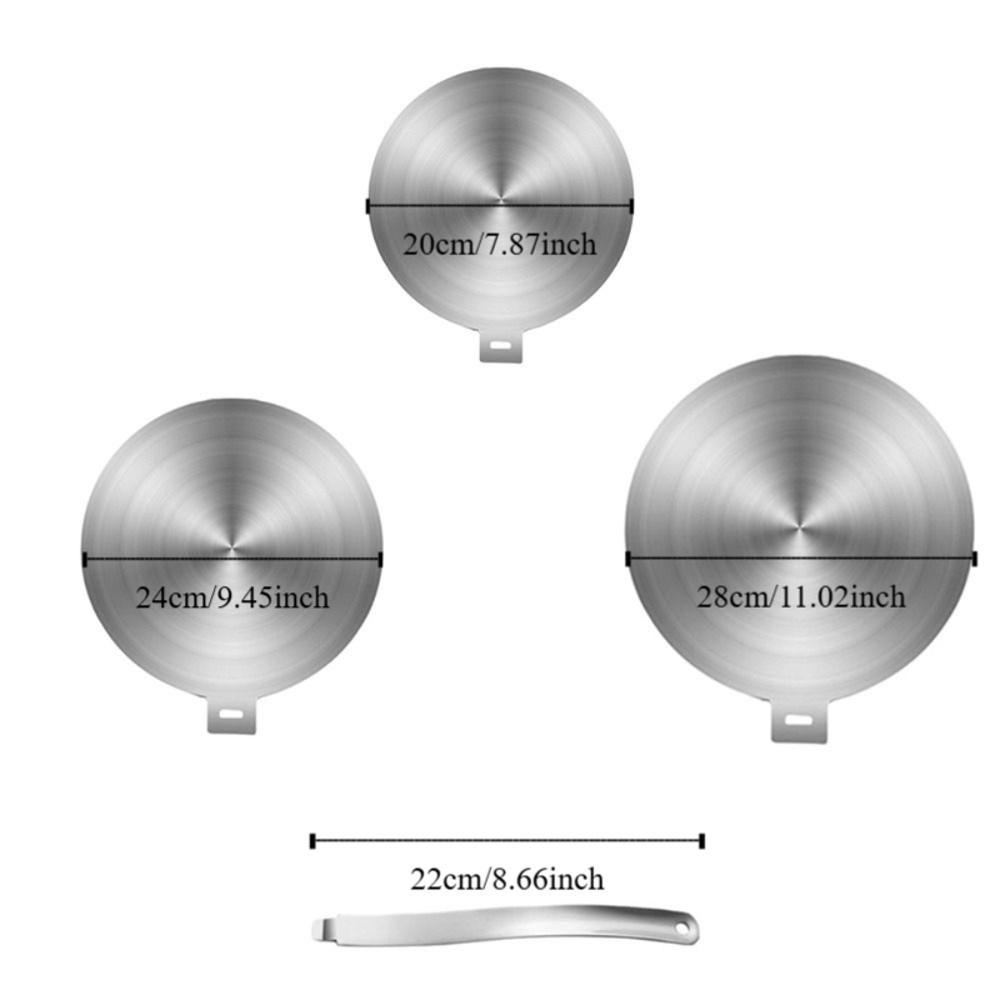 Removable Handle Heat Conduction Plate Stainless Steel Induction Cooker Radiator  Cooking