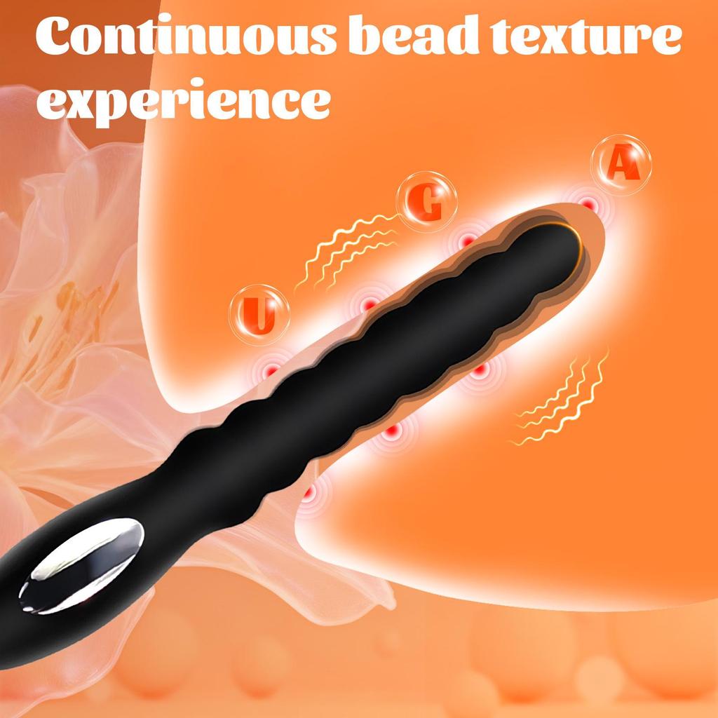 Silicone Bead Butt Plug & Anal Vibrator for Men and Women