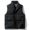 Down Cotton Vest Autumn and Winter Men's Large Size Stand-up Collar Sleeveless Waistcoat Warm Vest Jacket