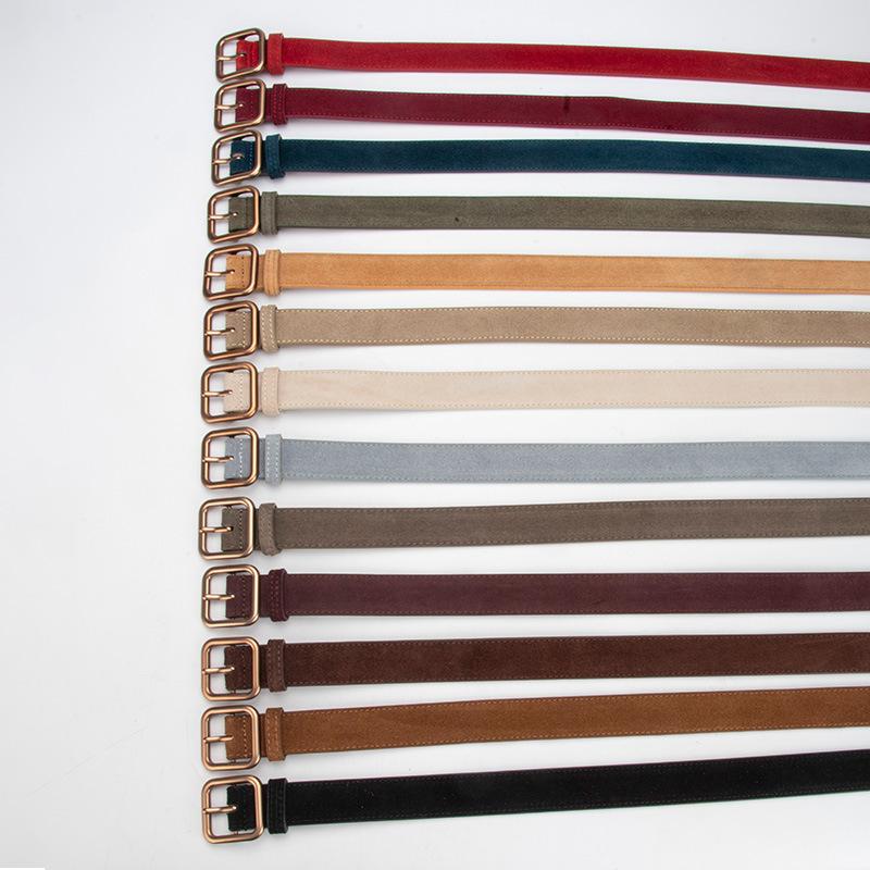 Wind Belt Ladies Belt Frosted Velvet Decorative Jeans Dress Belt Women