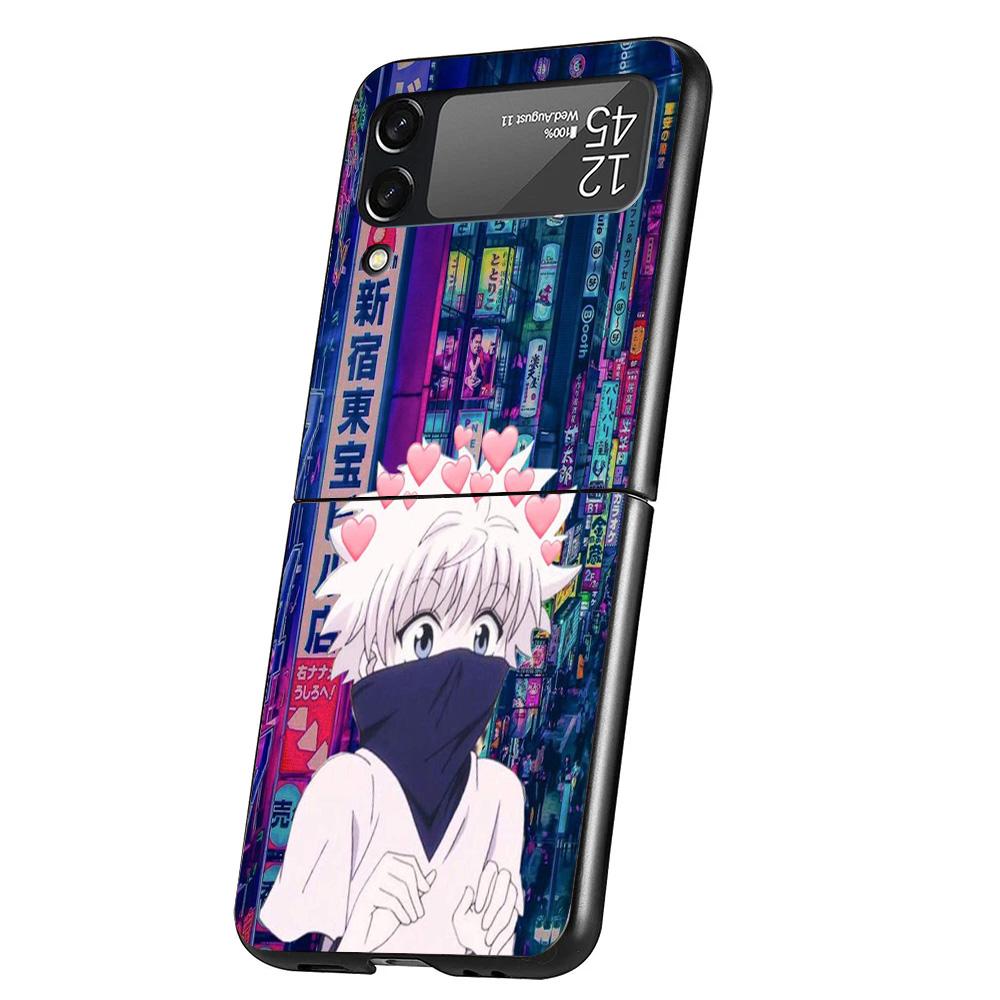 Hunter X Killua Cover Phone Case For Samsung Galaxy Z Flip 7 6 5 4 3 5G Flip7 Flip6 Flip5 Flip4 Flip3 Black Fundas Shell Galaxy