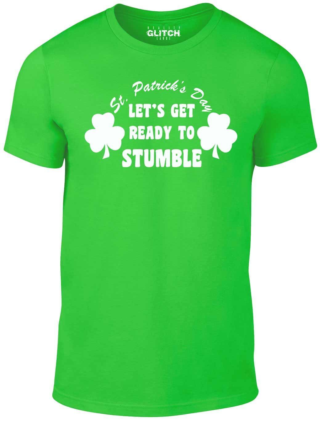 St. Patrick s Day - Let s Get Ready To Stumble! Men s T-Shirt Mens Womens Tees Top - GIFT IRELAND L