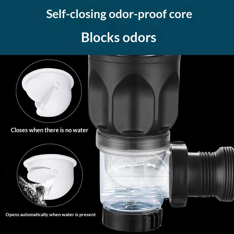 Flexible Drainage Outlet Pipe Heavy Duty PVC Material for Kitchen Bathroom Vanity Restroom Sinks