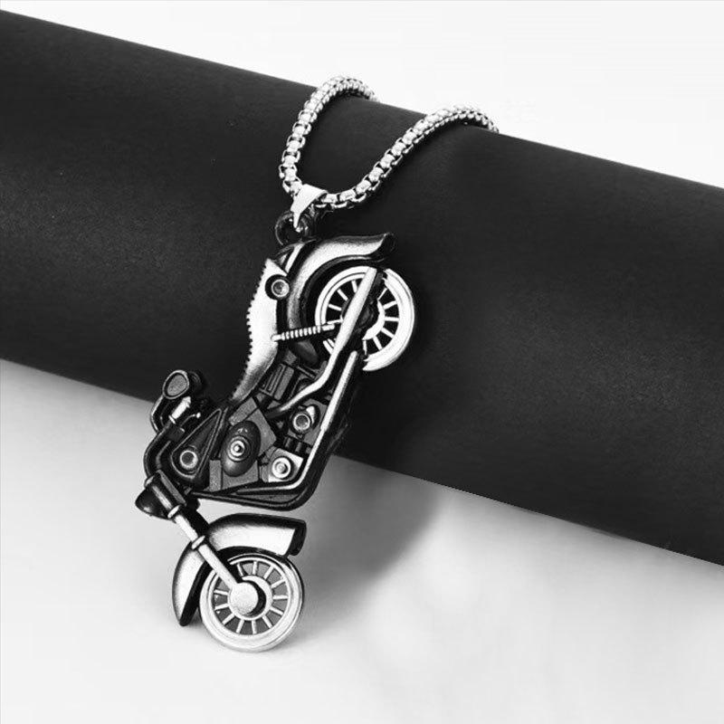 Titanová ocelový náhrdelník Pánský Trendy niche design Hip-Hop Kříž Starobylý stříbrný přívěsek Pánský náhrdelník Všestranný šperk