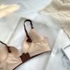 Seamless Wireless Push Up Bra Ribbed Invisible Bra For Women